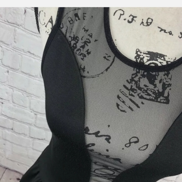 🥳HP🥳For Love and Lemon Black Lulu Mesh Dress M - Picture 5 of 8